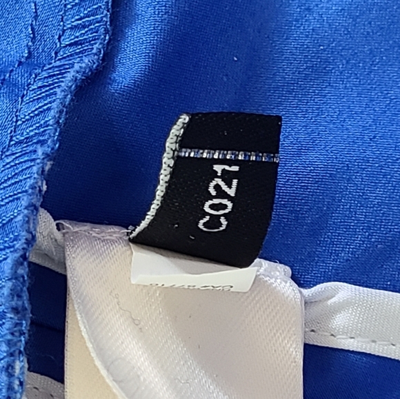 KATE SPADE Corley Blue White Black Cotton Stretch Midi Dress Women's Size 00 - Picture 14 of 15